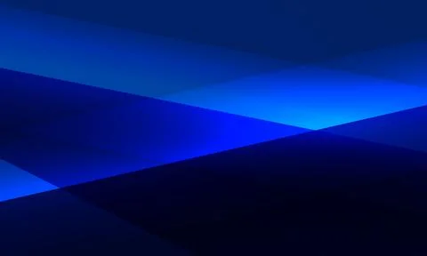 Minimal abstract background with layered blue gradients and intersecting Stock Illustration