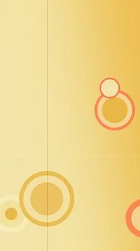Minimal abstract background with layered circular outlines in warm yellow a.. Stock Illustration