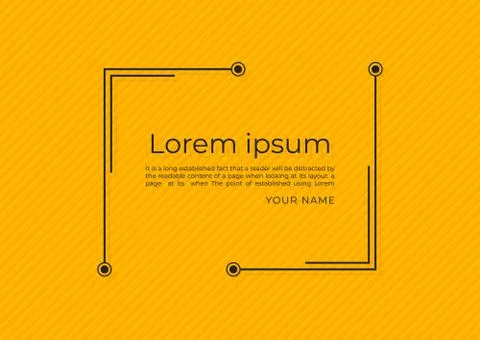 Minimal abstract background overlap layer pattern design yellow color with sp Stock Illustration