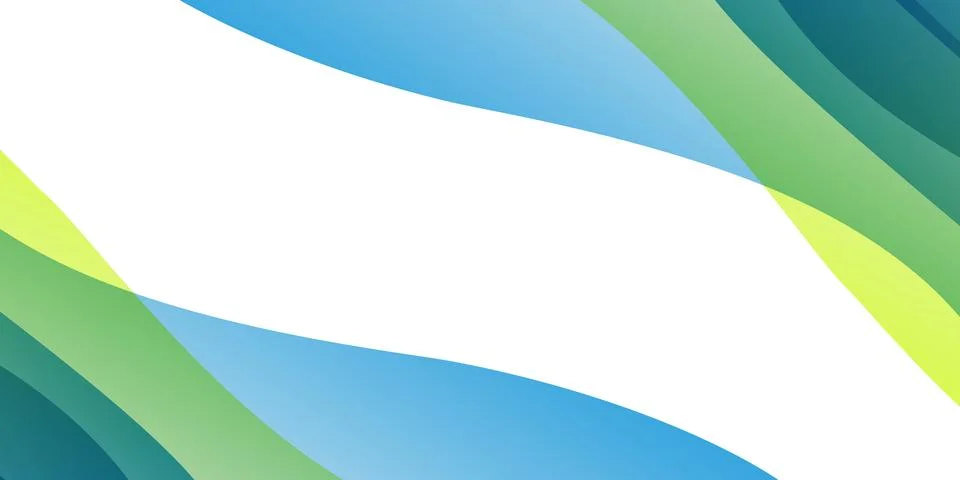 Minimal abstract background with overlapping translucent colorful waves, la.. Illustrazione stock