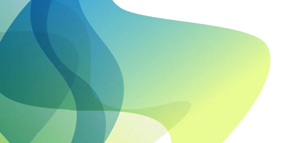 Minimal abstract background with overlapping translucent colorful waves, la.. Ilustración de archivo