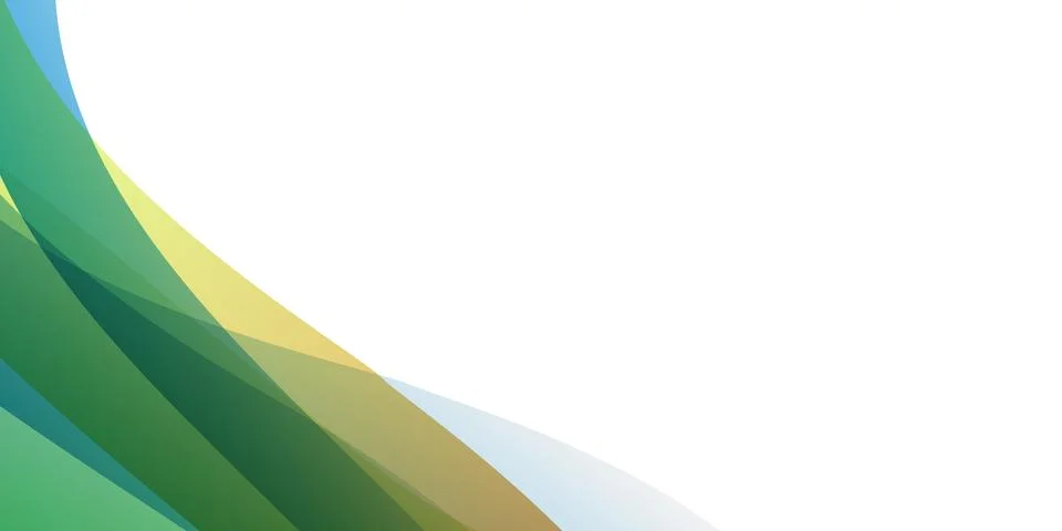 Minimal abstract background with overlapping translucent colorful waves, la.. Stock-Illustration