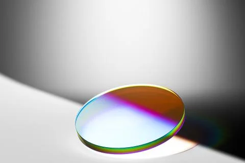 Minimal abstract background for product presentation. Glass podium with Illustration