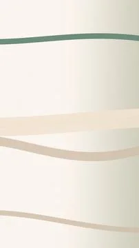 Minimal abstract background with soft beige and muted green ribbon-like ban.. Stock Illustration