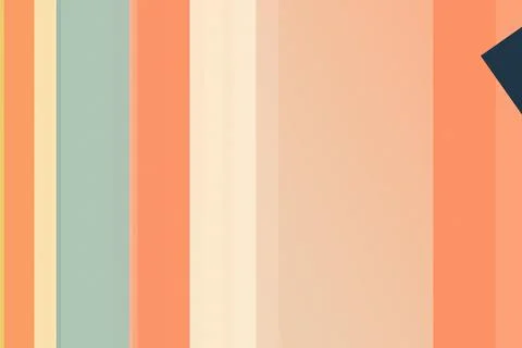 Minimal abstract background with vertical stripes in coral, peach, and soft.. 스톡 일러스트