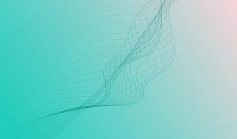 Minimal abstract background. wavy lines pattern. optical art, opart striped. Stock Illustration