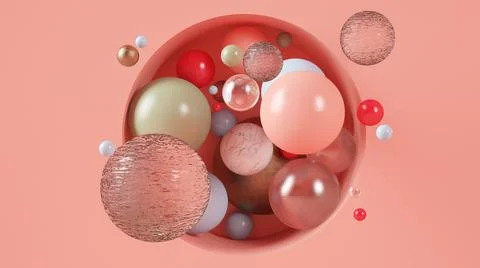 Minimal abstract balls Stock Illustration