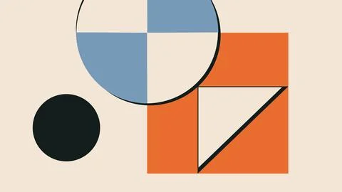 Minimal Abstract Blocks Background Stock Illustration