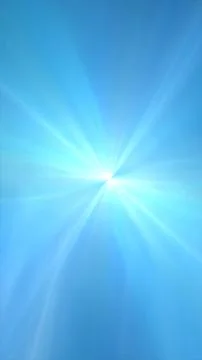 Minimal abstract blue light burst with soft rays spreading from a bright cent 스톡 일러스트
