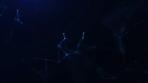 Minimal abstract blue plexus background with digital dots and connecting li.. Stock Illustration