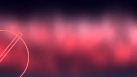Minimal Abstract Circle Symbol in Warm Neon Gradient Creating Calm Mood Vídeo Stock 328588540