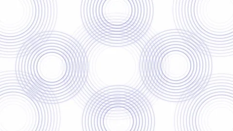 Minimal Abstract Circular Waves Interference Background Animation Stock Footage 333815927