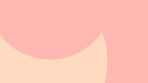 Minimal abstract composition featuring large peach and pink curved shapes wit Stock Illustration