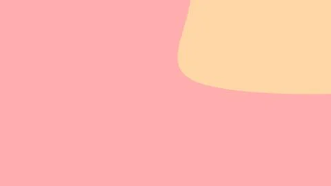Minimal abstract composition featuring large pink expanse with a peach curved Illustration