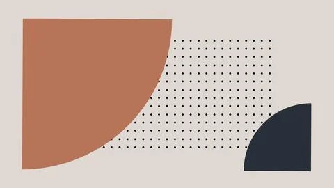 Minimal Abstract Design with Bold Arcs Stock-Illustration