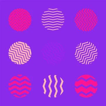Minimal abstract design element set. Stock Illustration