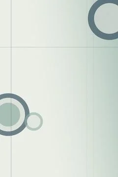 Minimal abstract design featuring overlapping circles in muted blue-gray an.. Stock Illustration