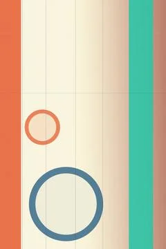 Minimal abstract design featuring vertical stripes, orange and teal color b.. Stock Illustration