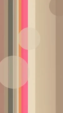 Minimal abstract design featuring vertical striped bands and soft pink circ.. Stock Illustration