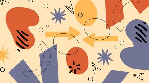 Minimal Abstract Elements Background Stock Illustration