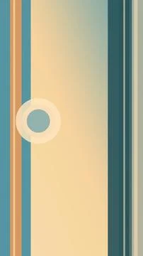 Minimal abstract geometric background with vertical blue, teal, and beige s.. Stock Illustration