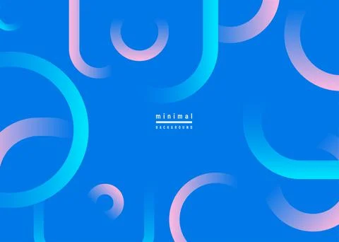 Minimal abstract geometric vector background. Simple pattern with circle Illustrazione stock