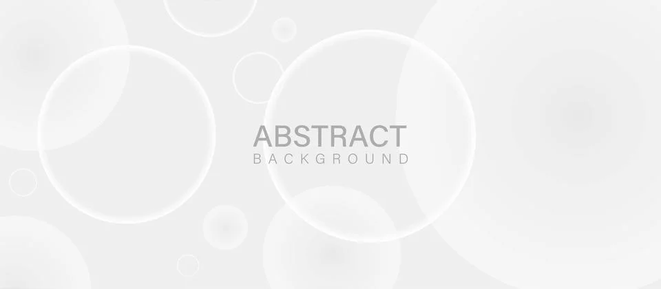 Minimal Abstract Gray Background  Translucent Overlapping Circles Design Stock Illustration