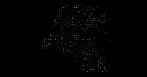 Minimal Abstract Kuwait Map With Circle Motion Video stock 316527613