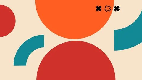 Minimal Abstract Large Bold Circles on Soft イラスト素材