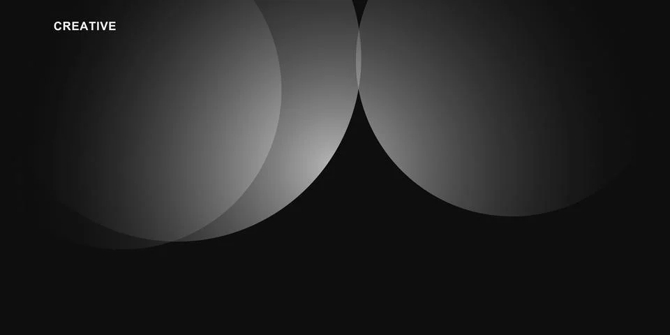 Minimal abstract light and shadow spheres design Stock Illustration
