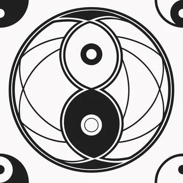 Minimal Abstract Logo Mark Representing Balance and Harmony Stock Illustration