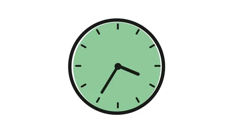 Minimal abstract motion 2d rendering clock time concept time lapse hours. Stock Footage 130016893
