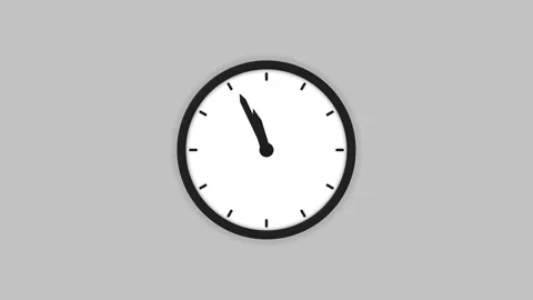 Minimal abstract motion 3d rendering clock time concept time lapse hours. Clock Stock Footage 310432090