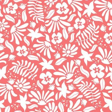 Minimal abstract organic seamless pattern. Contemporary casual artistic print Illustrazione stock