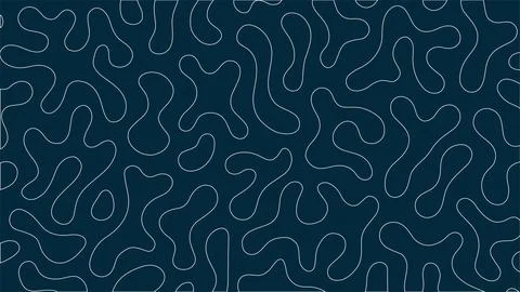 Minimal abstract outline organic pattern vector background Illustrazione stock