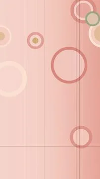 Minimal abstract pastel circles pattern in soft pink tones, featuring trans.. Illustrazione stock