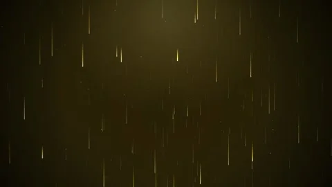Minimal Abstract Rain Effect: Falling Golden Streaks Overlay Background Stock Footage 346005211