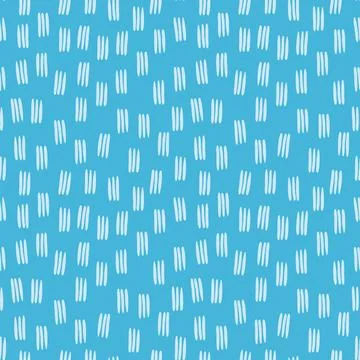 Minimal abstract repeat with blue line dashes Stock Illustration