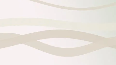 Minimal abstract ribbon waves flow across a soft beige and pink background,.. Illustrazione stock