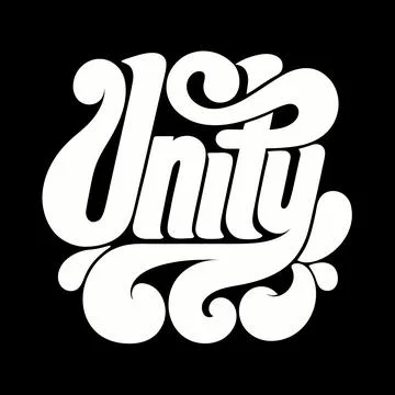 Minimal abstract symbol representing unity clean Stock Illustration