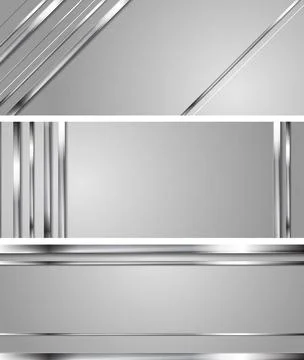 Minimal abstract technology silver headers Minimal abstract technology sil... Stock-Fotos