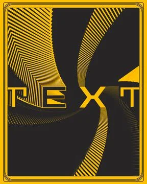 Minimal Abstract Text Poster Parallel Line Energy Modern Wall Art Design Stock Illustration