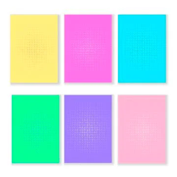 Minimal abstract vector halftone cover design template. Future geometric Stock Illustration