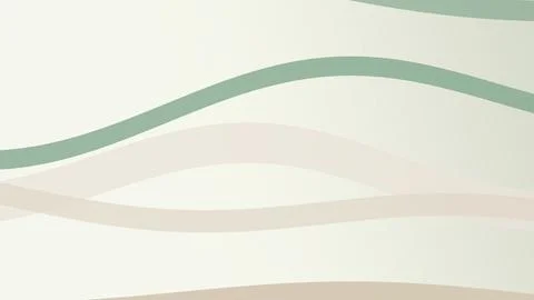 Minimal abstract wave shapes in mint and cream with a soft gradient backgro.. Stockillustratie