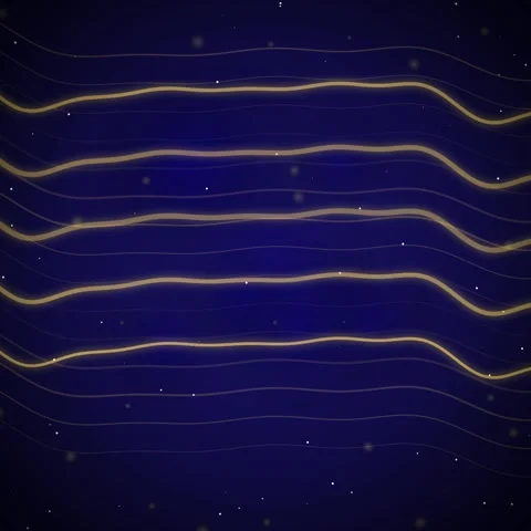 Minimal abstract wavy lines on dark blue background for modern graphic design Stock Footage 345689387