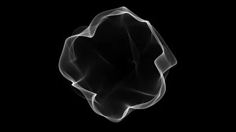 Minimal Abstract White Bubble Animation Stock Footage 340248974