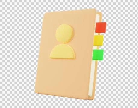 Minimal Address book Illustrazione stock