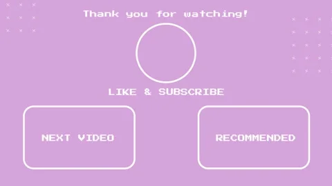 Minimal Aesthetic Outro Animation with Like and Subscribe For End Screen Stock Footage 315014792