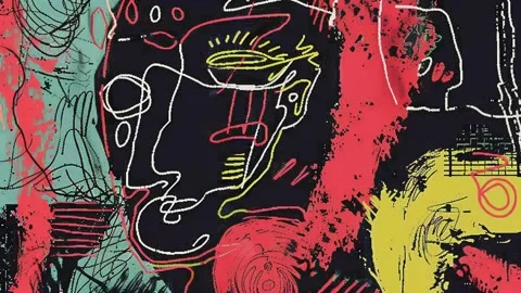 Minimal Analog Grunge Texture Backdrop Stock Footage 300326486