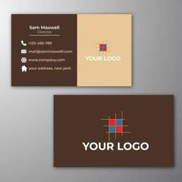 Minimal and creative Business card Design Stock Illustration
